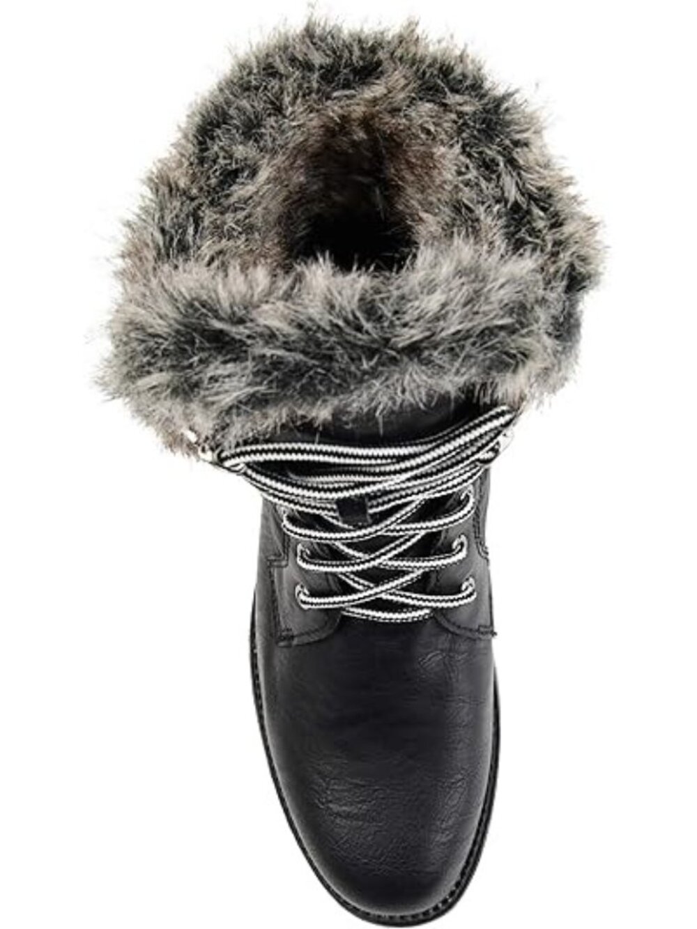Brinley Co Womens Lined Lace Up Snow Boot Black Size 10 Regular US - Picture 3 of 5